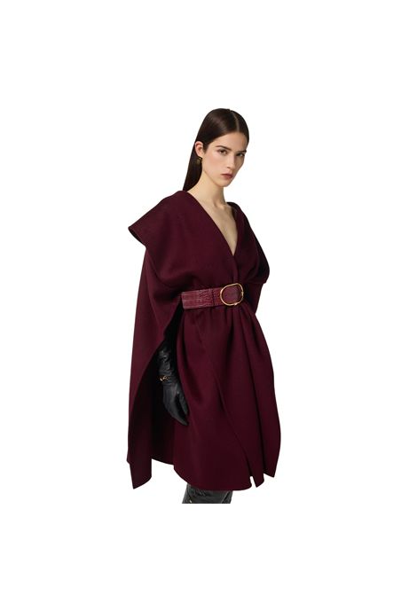 Mantella in panno di lana double ELISABETTA FRANCHI | Cappotti | CP67D56E2EA4